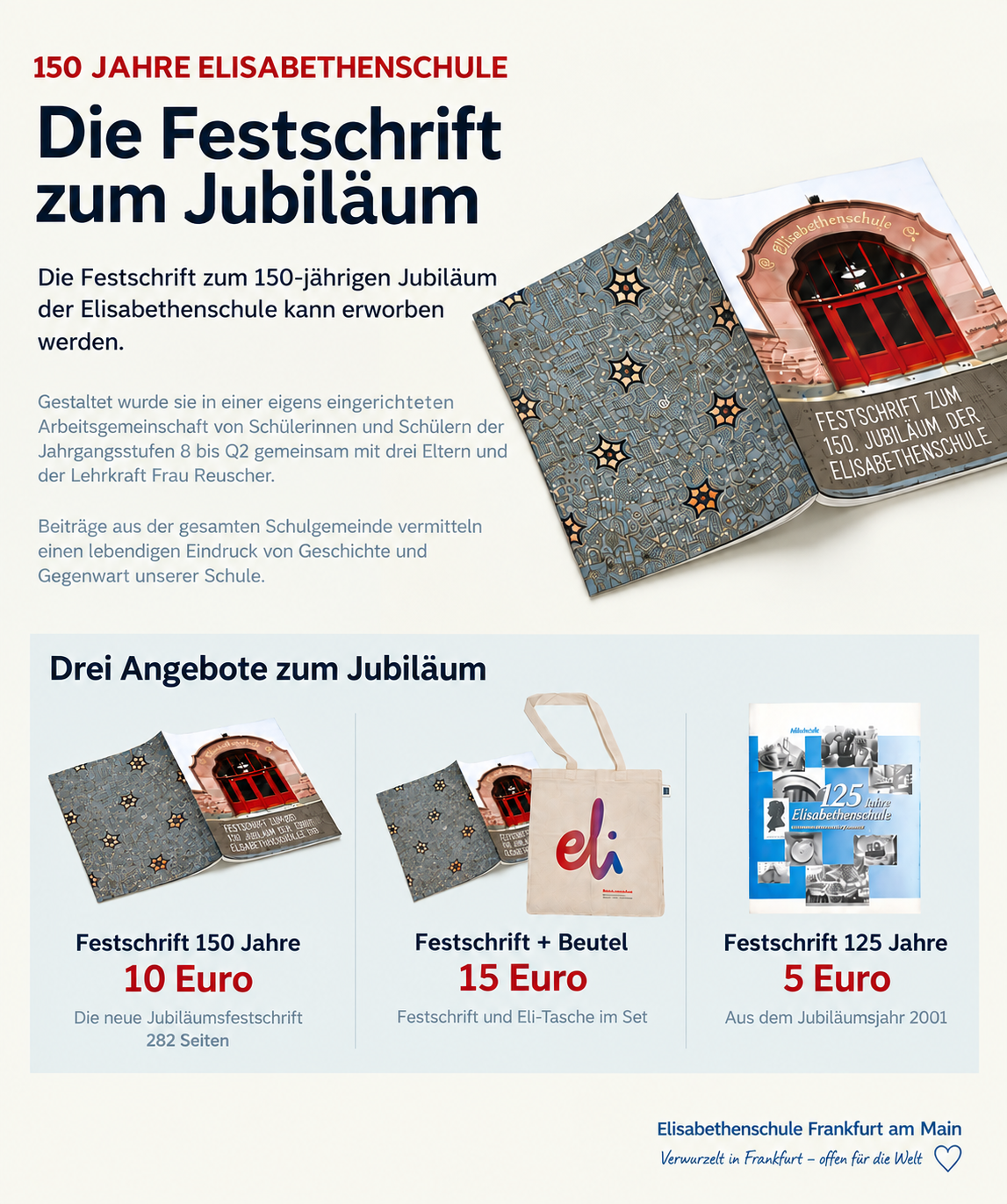 Festschrift zum 150-jährigen Bestehen der Elisabethenschule
